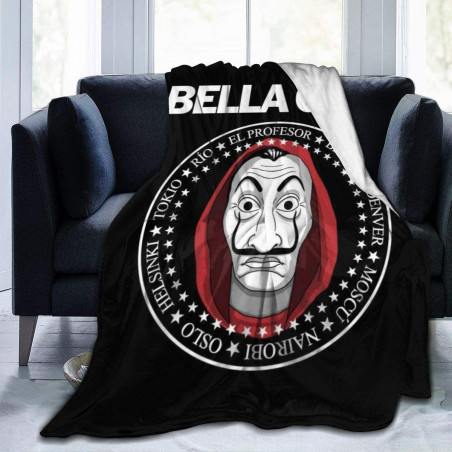 Mikroplyšová deka Bella Ciao - černá